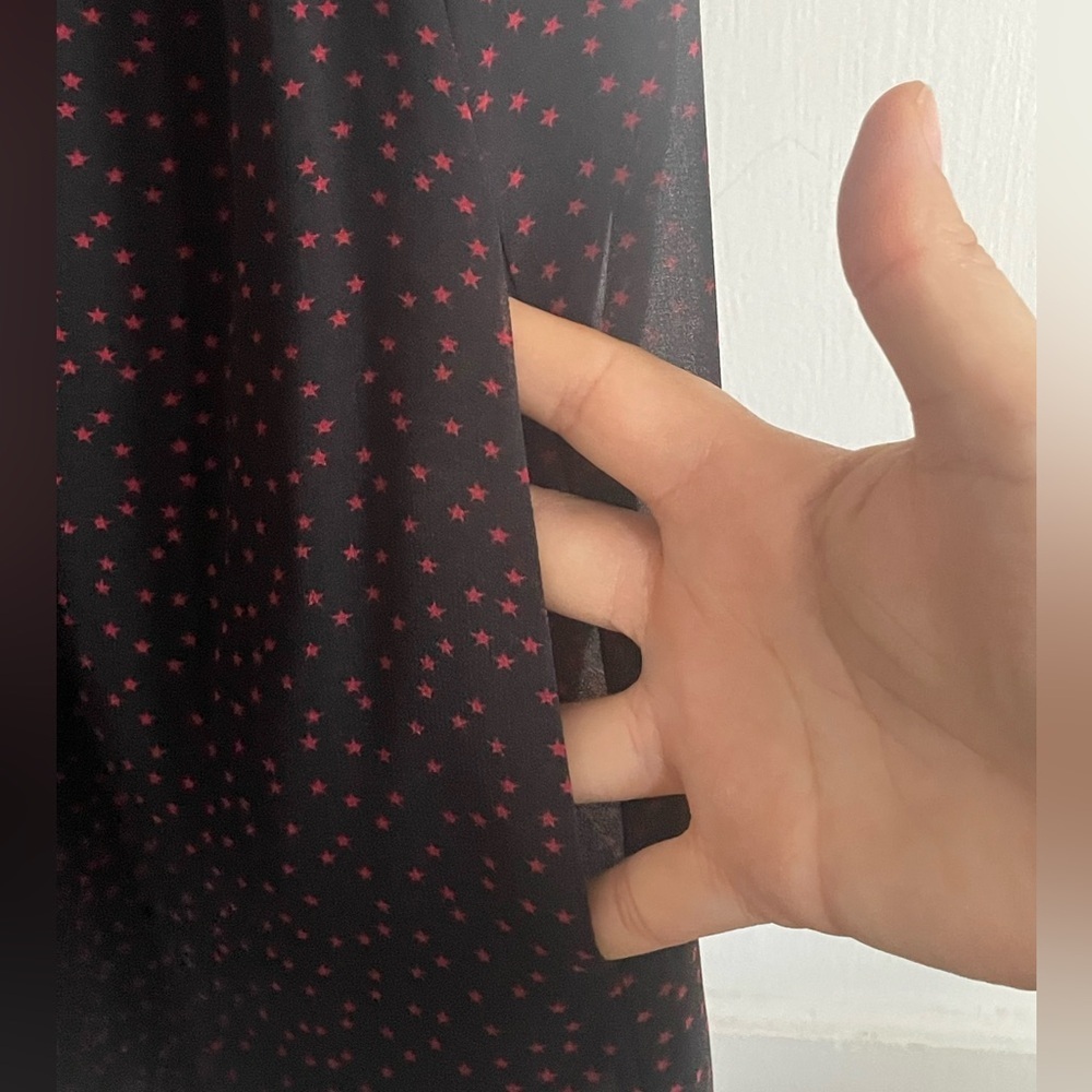 Zara Basic Star Print Dress. Pre-Owned. - Picture 8 of 9